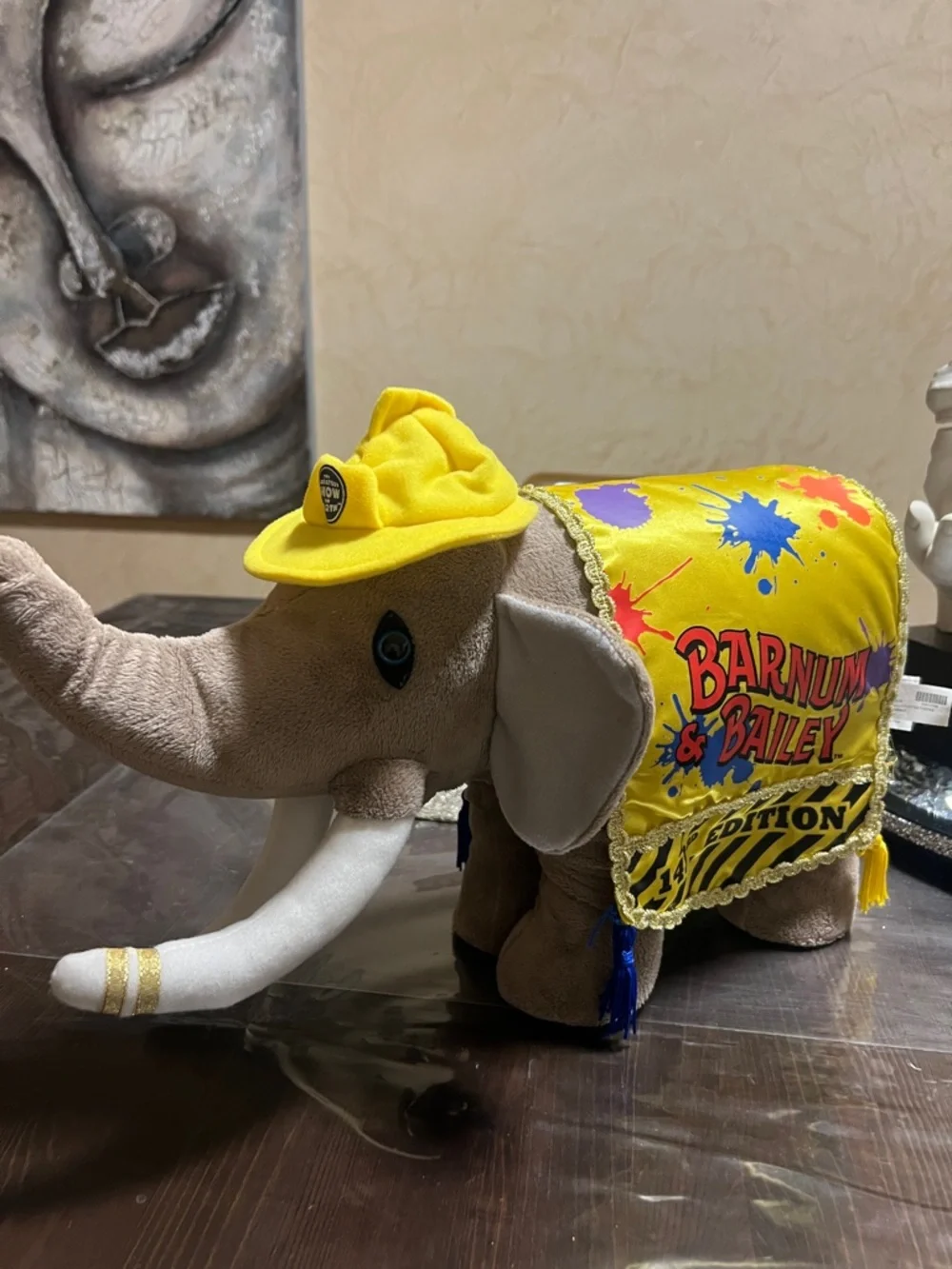 Vintage Ringling Bros & Barnum Bailey Circus 143rd Edition Elephant Plush 2001 - Picture 8 of 9
